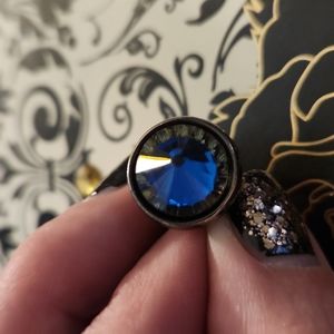 Vintage 90s Rave Pyramid Crystal Ring